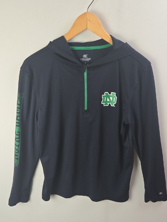 Colosseum Other - Colosseum Youth Notre Dame Fighting Irish Navy Blue Quarter-Zip Hoodie L 14/16